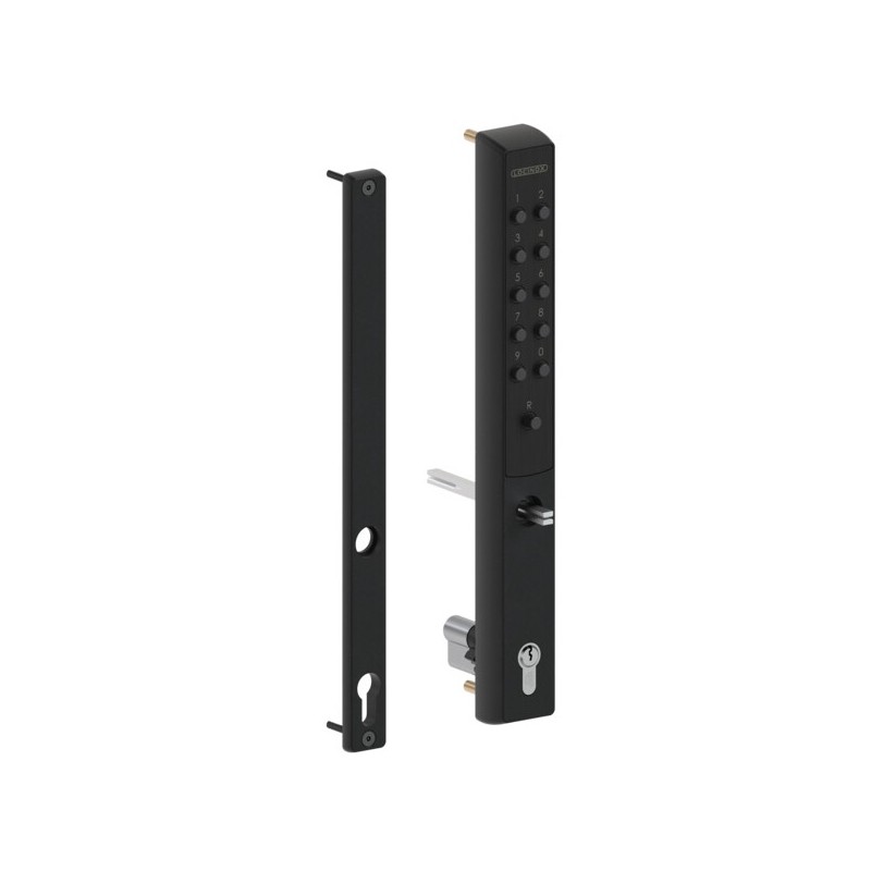 Serrure à code mécanique Locinox VITA-40-VSZ-1-9005 pour profil 40 mm noir Serrure à code mécanique Locinox VITA-40-VSZ-1-9005 pour profil 40 mm noir