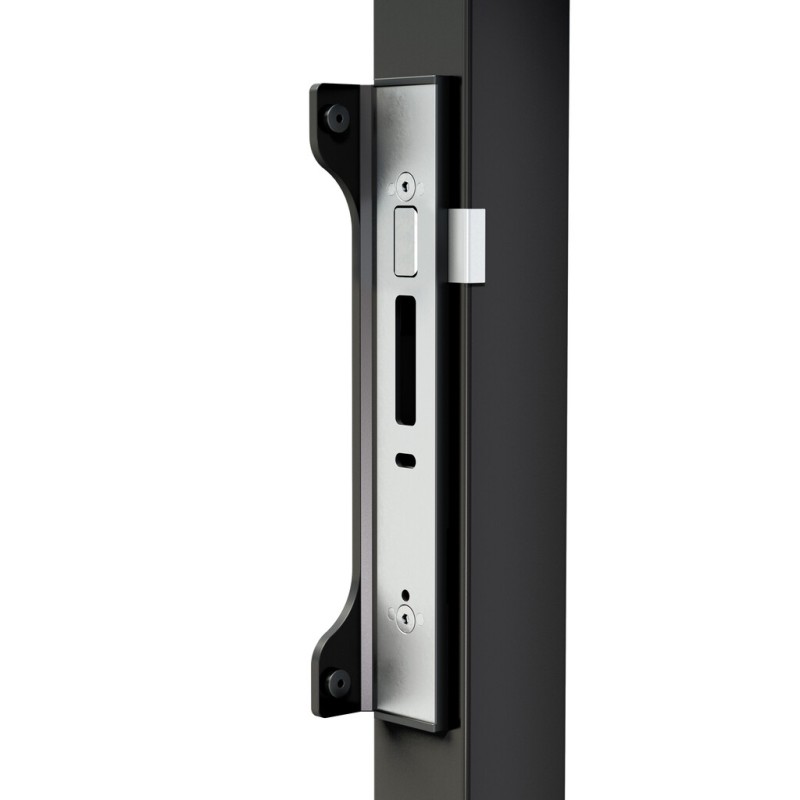 Gâche électrique plate pour serrures à encastrer - UNILEC - Avec butée - Sans laquage