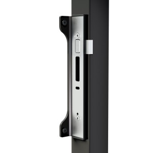 Gâche électrique plate pour serrures à encastrer - UNILEC - Avec butée - Sans laquage