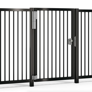 Charnière avec ferme-porte réglable intégré Locinox - portes 150KG max - noire - génération 2