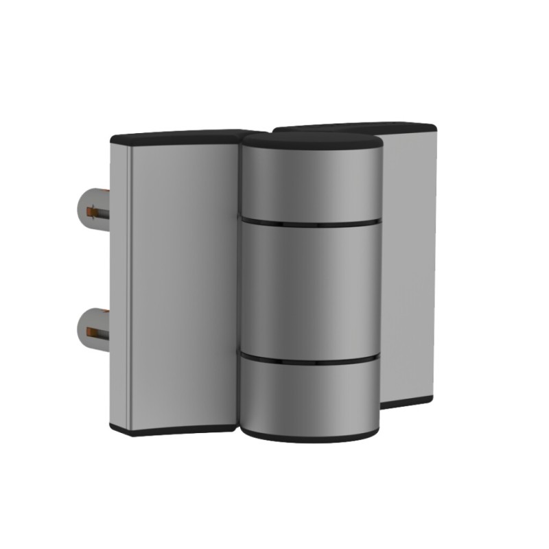 Charnière 180° à double roulement réglable - grise - génération 2