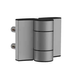 Charnière 180° à double roulement réglable - grise - génération 2