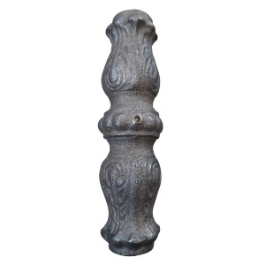 Garniture pour barreau ø36 mm en acier brut avec vis pointeau référence L30067