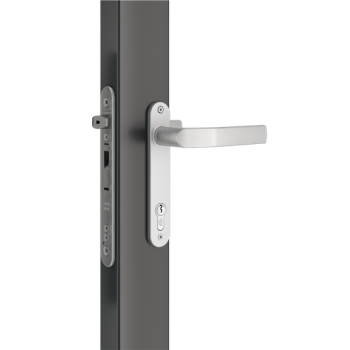 Serrure Locinox EIGHTYLOCK pour profils de portail 80 mm en bois acier aluminium ou PVC