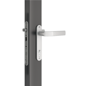 Serrure Locinox EIGHTYLOCK pour profils de portail 80 mm en bois acier aluminium ou PVC