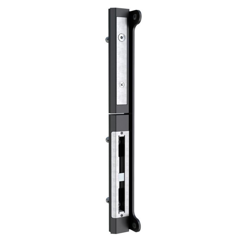 Gâche en applique réglable SFKO-V-5060 argent pour serrures Locinox Fiftylock Sixtylock Eightylock