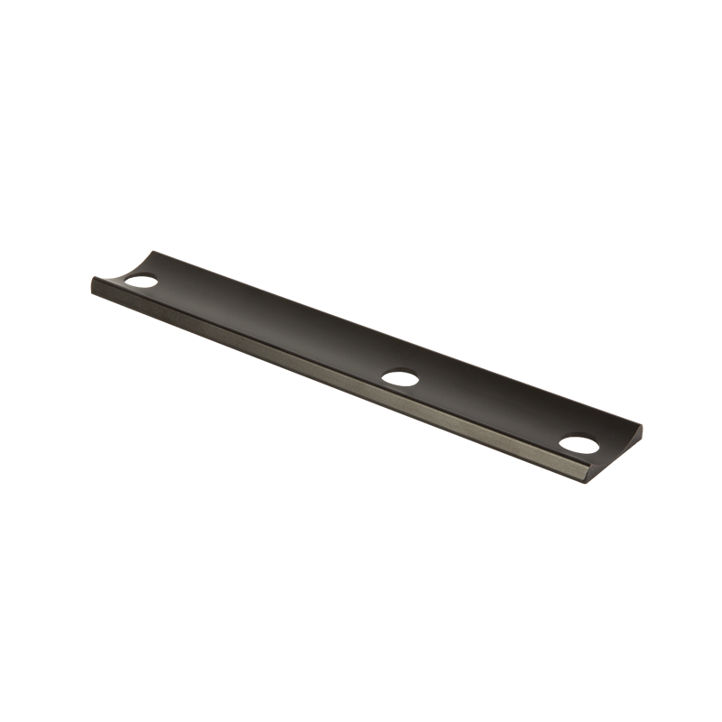 Plaque adaptateur en polyamide LOCINOX pour gâche électrique SA sur tube rond Ø 80 mm maximum