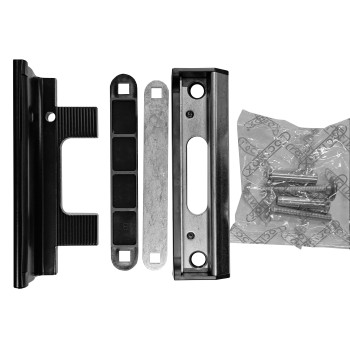 Butée réglable en aluminium avec joint amortisseur de la gâche Locinox SAKL901060