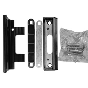 Butée réglable en aluminium avec joint amortisseur de la gâche Locinox SAKL901060