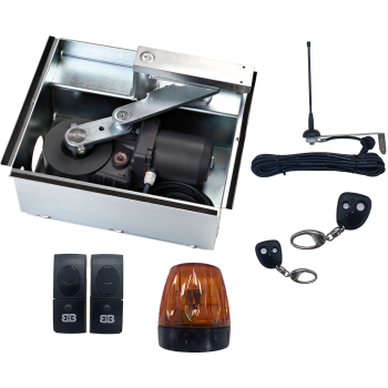 Kit à moteurs enterrés à graisse   230V   3m-300Kg par vantail