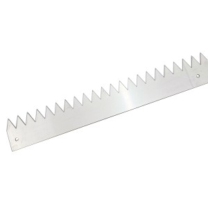 Bordure défensive à visser en inox 304L BORDIN/V, longueur 1980 mm et hauteur 65 mm