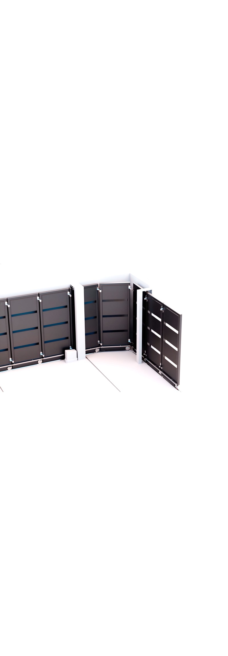Révolutionnez Votre Espace avec un portail sectionnel à angle - Kit FAC srl - RADIUS inversé !